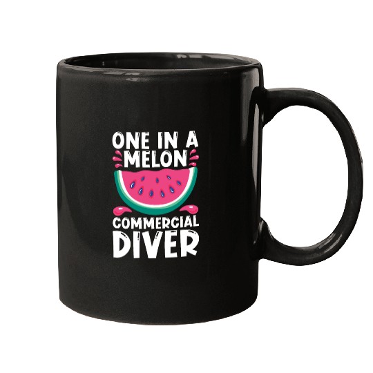 Diving Diver Melon Commercial Diving Mugs
