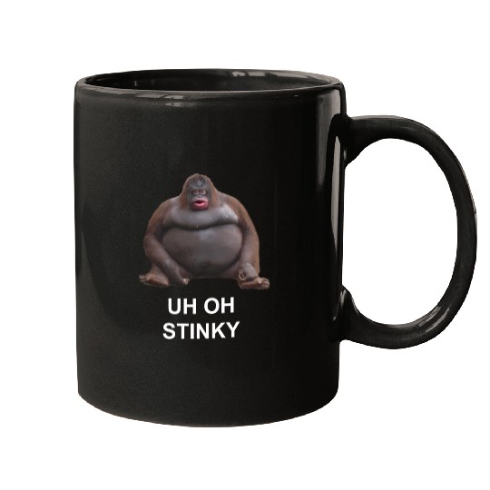 Uh Oh Stinky Poop Le Monke Meme Mugs