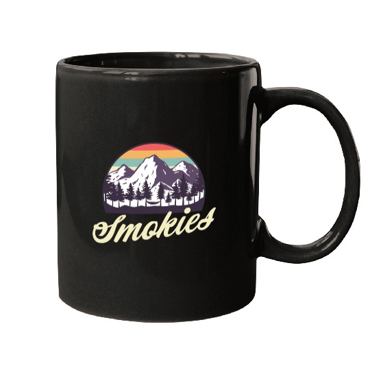 Retro Lake Tahoe Mountains Distressed Mugs