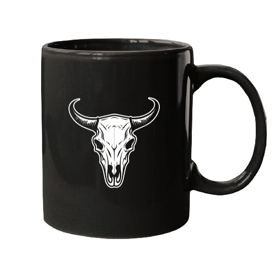 Cow Skull Boho Mugs