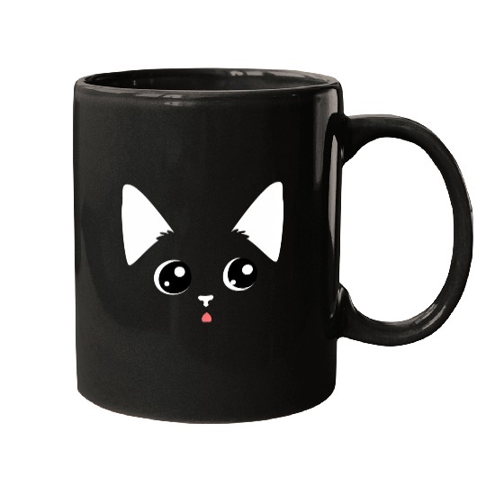 Sweet Kitten Face Cat Mom Cat Dad Mugs