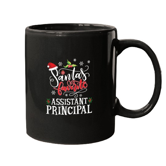 Santa'S Favorite Assistant Principal Party Mugs