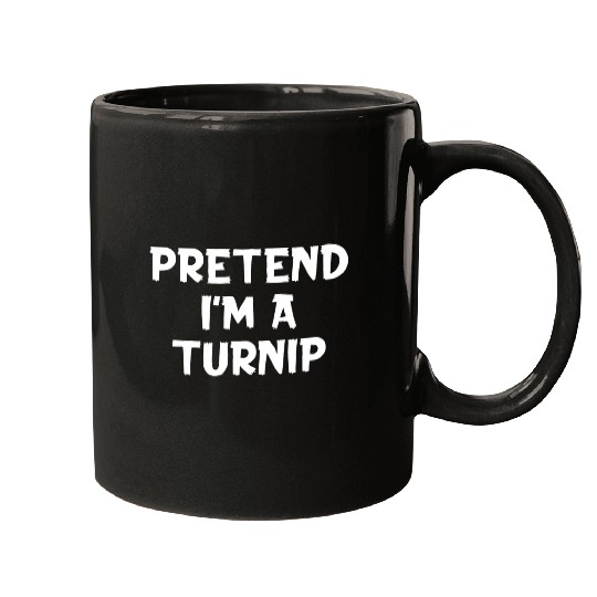 Pretend I'M A Turnip Lazy Halloween Party Mugs