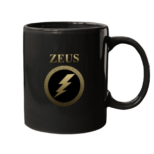 Zeus Ancient Greek God Thunderbolt Mugs
