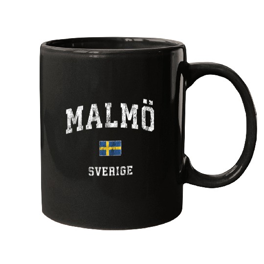 Malmo Sweden Sverige Athletic Sports Mugs