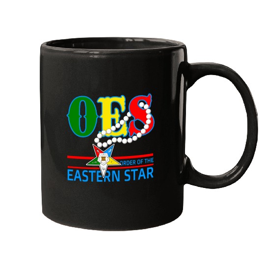 Oes Star Necklace Order Of The Eastern Star Mugs