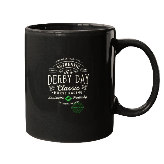 Derby Day Louisville Kentucky Horse Racing Mugs