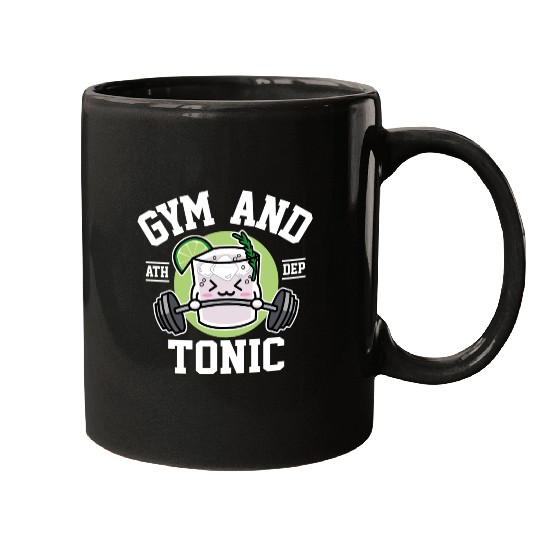 Gym And Tonic Cute Drink And Workout Mugs