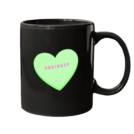 unhinged conversation heart Mugs