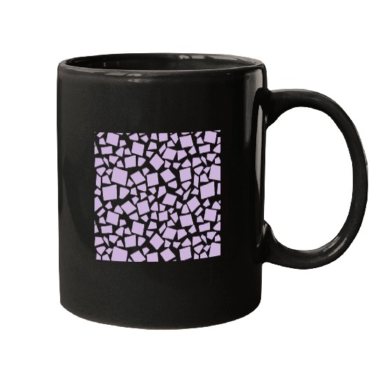Purple Geometry Pattern Mugs