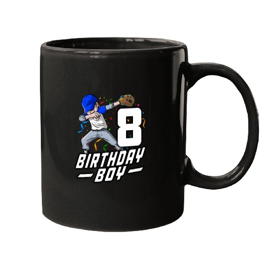 8 8Th Baseball Dabbing Mugs