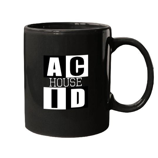 ACID HOUSE music logo Mugs