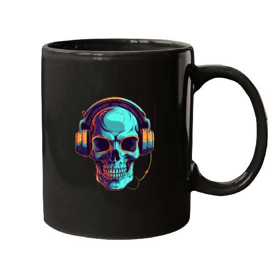 Synthwave Specter A Ghostly DJ Mugs