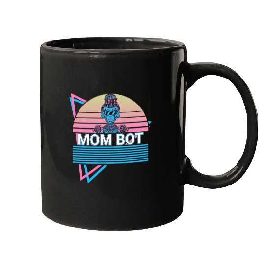 Robot Robotics Mom Retro Mugs