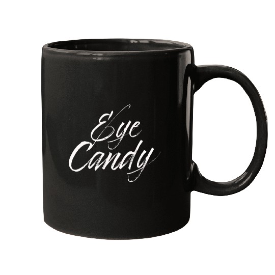 eye candy white Mugs