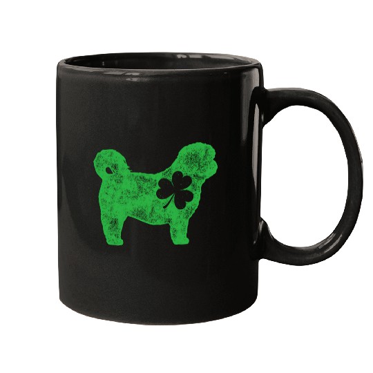 Shih Tzu St Patric Day Shamrock Dog Mugs