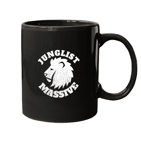 Junglist Music DnB EDM Drum N Bass Lion Mugs
