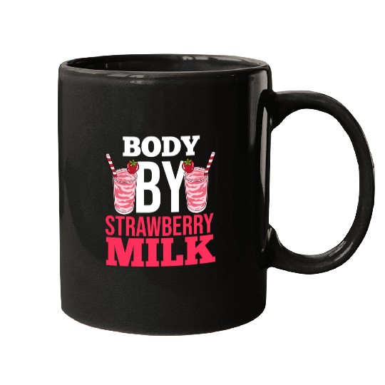 Strawberry Milk Shake Korean Vegan Japanese Mugs