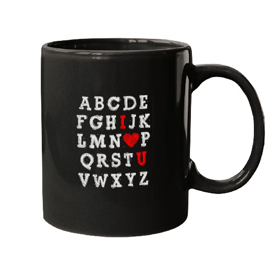 I Love You Abc Alphabet English Teacher Day Mugs