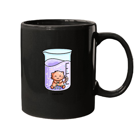 Catalyst Cute Chemistry Cat Pun Mugs
