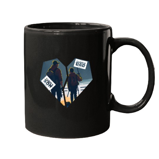 Connected Hearts: A Father Son Design of Love Mugs