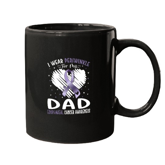 I Wear Periwinkle For My Dad Esophageal Cancer Mugs