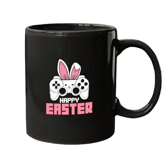 Video Game Bunny Controller Happy Easter Gamer Mugs