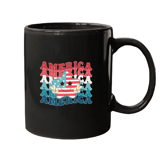 America Groovy, Independence Day Mugs