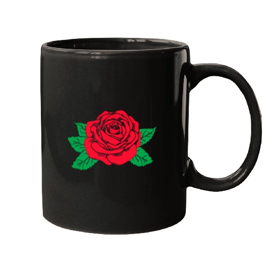 Red Rose Flower Aesthetic Soft Grunge Punk E Mugs