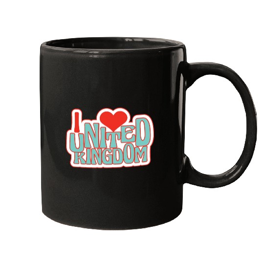 United kingdom hearts Mugs