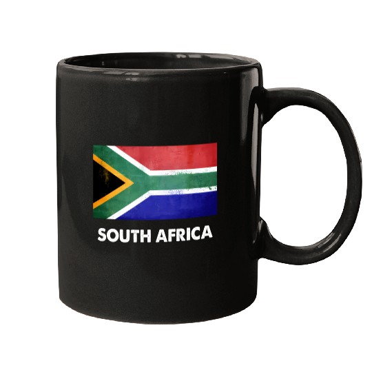 South African South Africa Flag Mugs