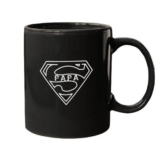 Super Papa Fun Fathers Day For Dad Mugs