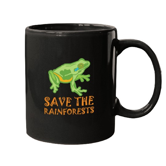 Save The Rainforests Tree Frog Mugs