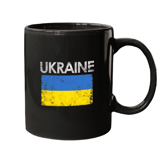 Ukraine Ukrainian Flag Pride Mugs