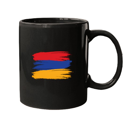 Armenian Flag Print Armenia Mugs
