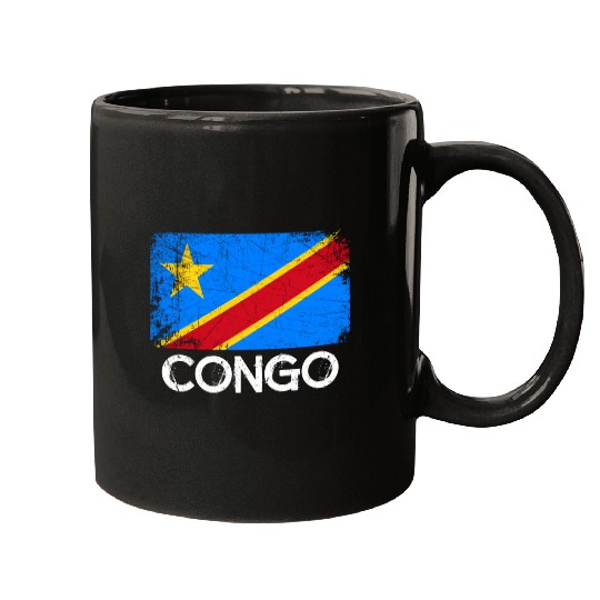 Congolese Flag Made In Congo Mugs