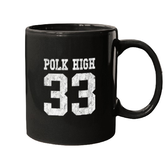 Polk High School Football Jersey 33 Aged Look Mugs
