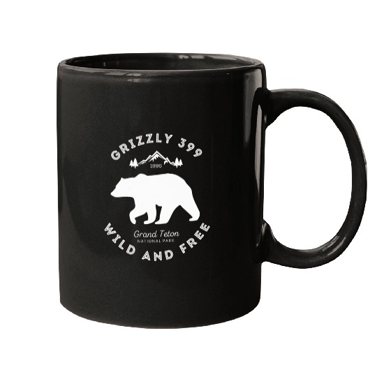 Grizzly 399 Wild Free Grand Teton National Park Mugs