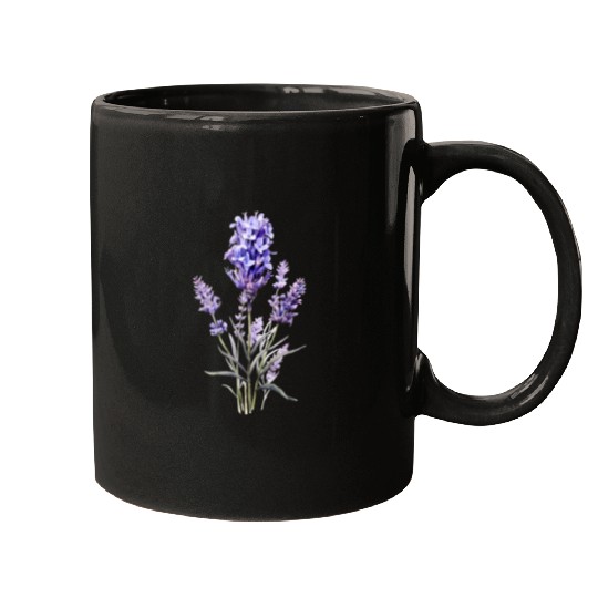 Lavender Flower Mugs