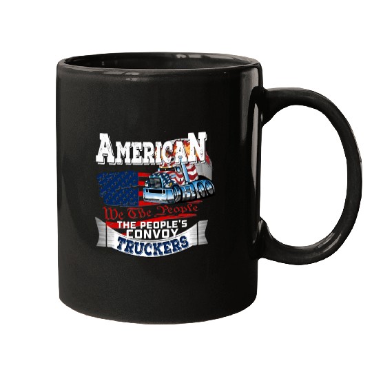 The People'S Convoy 2022 Usa Truck Driver Freedom Mugs