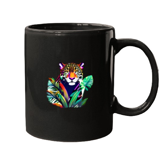 Jaguar in the Tropics Mugs