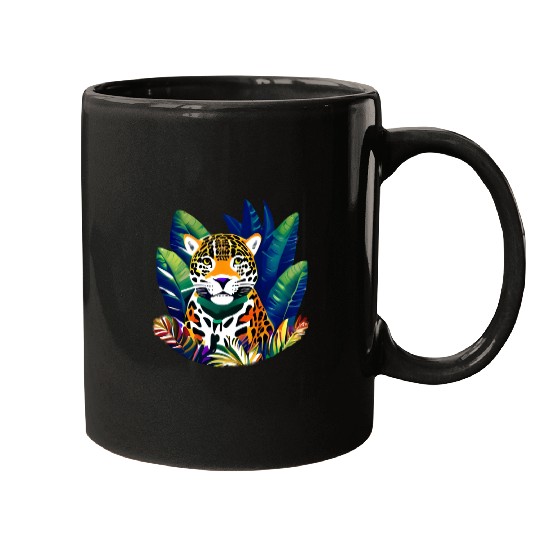Jaguar in the Tropics Mugs