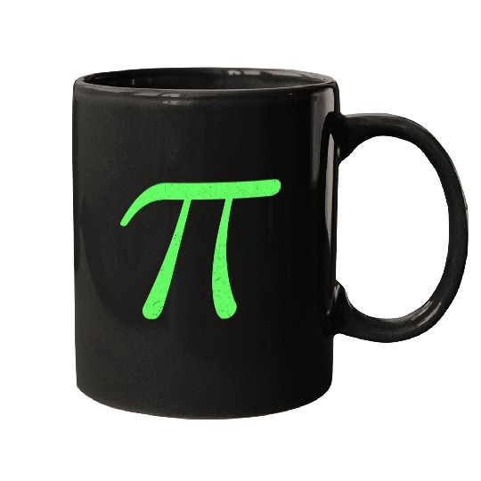 Pi Screaming Green Mugs