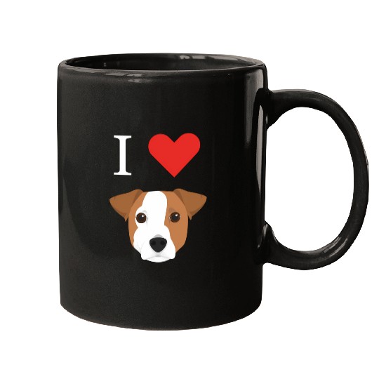 I Love My Jack Russell Dog Mugs