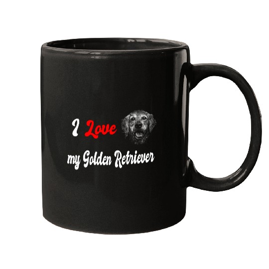 I love my golden retriever Mugs