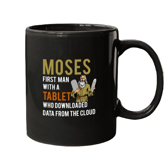 Jewish Passover Moses Tablet Data Cloud Computing Mugs