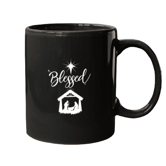 Christian Blessed Jesus Nativity Scene Faith Mugs