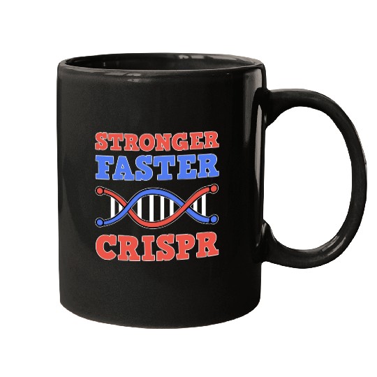 Stronger Faster Crispr Graffiti Biology Teacher Mugs