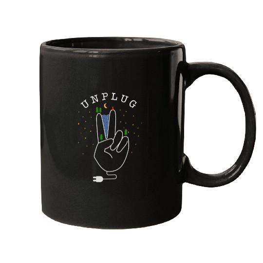 Unplug - nature, forest and mountains Mugs