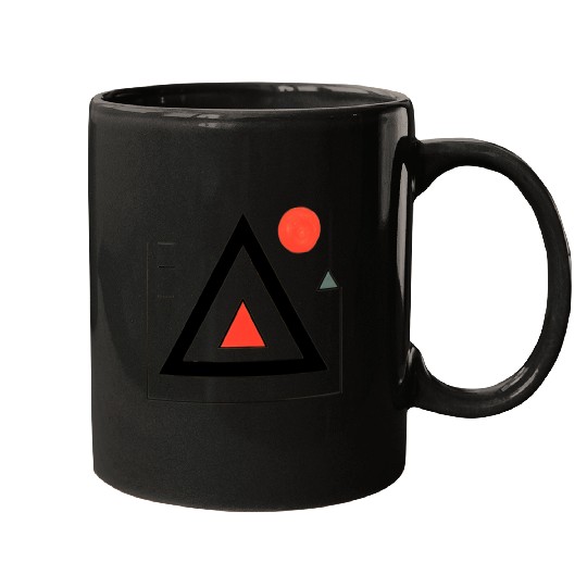 Geometric triangle design Mugs